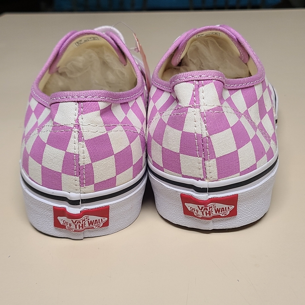 Vans Authentic Checkerboard casual skateboard sneakers size 9 1/2 - Picture 6 of 10